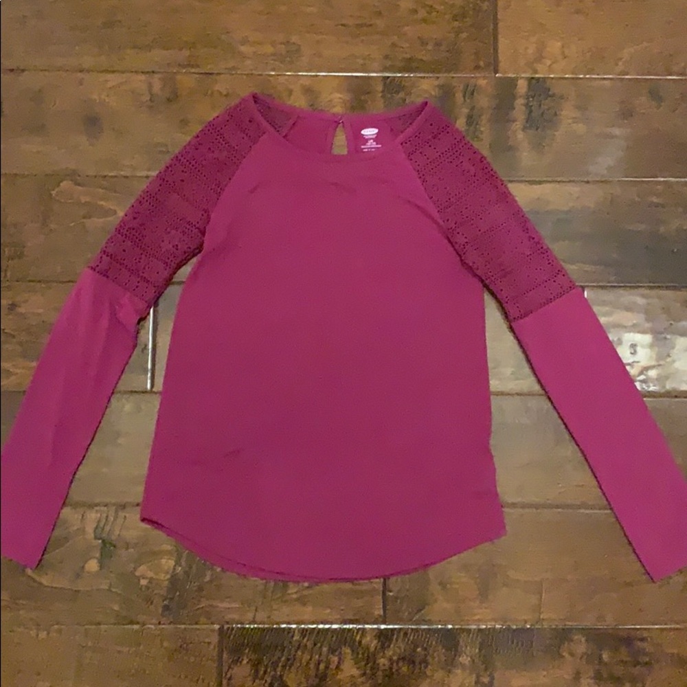Old Navy, magenta top